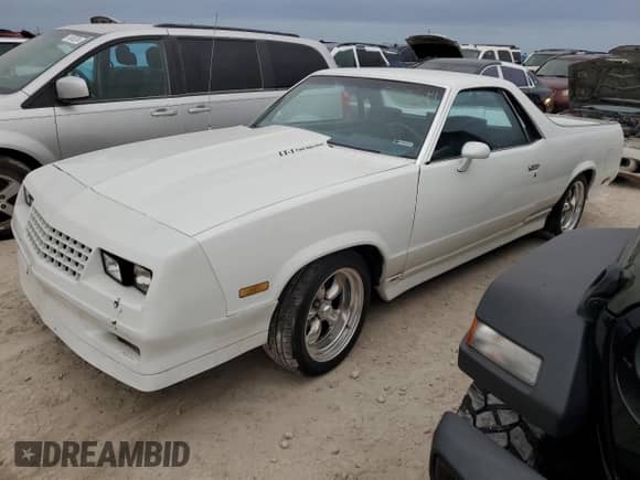 1984 Chevrolet El Camino с VIN 1GCCW80H7ER173291, выставлен на аукционе Copart как лот 76606244 с пробегом Не указан миль и Списание • Salvage title. История ставок и продаж доступна на DreamBid. Изображение 1.