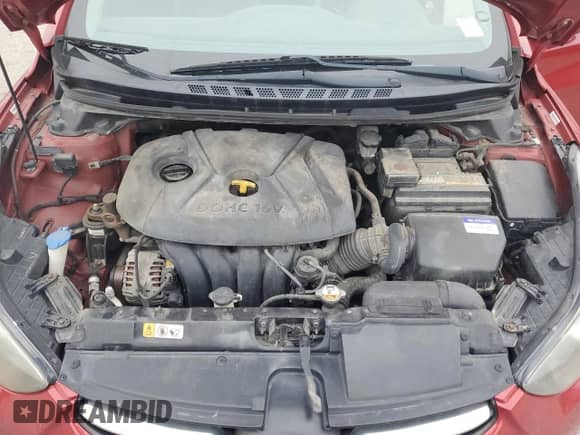 2013 Hyundai Elantra GLS z VIN KMHDH4AE6DU742263, wystawiony jako Copart lot #84746445 z przebiegiem 133 710 mil mil oraz Szkoda całkowita • Salvage title. Historia ofert i sprzedaży dostępna na DreamBid. Obrazek 11.