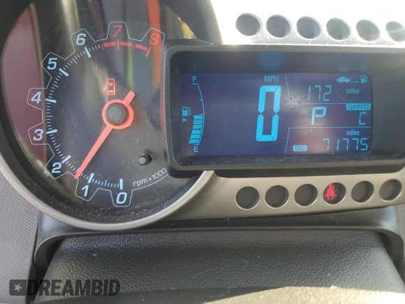 2013 Chevrolet Sonic LTZ with VIN 1G1JE6SB7D4133482, listed as a Copart auction lot 53972434 with 71,775 mi miles and Salvage title. Bid and sale history available at DreamBid. Image 9.