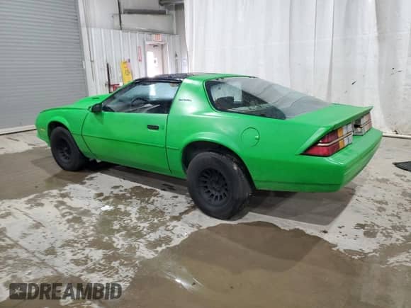 1984 Chevrolet Camaro Berlinetta with VIN 1G1AS8713EL214250, listed as a Copart auction lot 76113554 with Not provided miles and Salvage title. Bid and sale history available at DreamBid. Image 2.