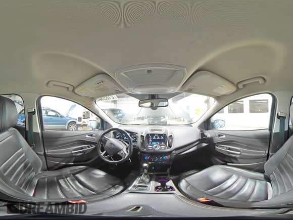 2017 Ford Escape Titanium with VIN 1FMCU9J92HUB60786, listed as a Copart auction lot 81855945 with 145,530 mi miles and Salvage title. Bid and sale history available at DreamBid. Image 16.