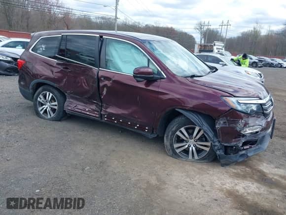 2017 Honda Pilot EX-L with VIN 5FNYF6H74HB040889, listed as a IAAI auction lot 42040094 with 84,001 mi miles and . Bid and sale history available at DreamBid. Image 1.