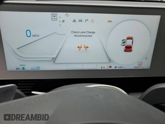 2022 Hyundai Ioniq 5 SEL with VIN KM8KN4AEXNU120556, listed as a Copart auction lot 62773995 with 36,671 mi miles and Salvage title. Bid and sale history available at DreamBid. Image 9.