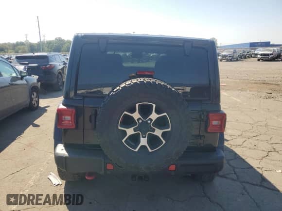 2021 Jeep Wrangler Unlimited Rubicon with VIN 1C4HJXFG1MW693175, listed as a Copart auction lot 80539855 with 36,046 mi miles and Clean title. Bid and sale history available at DreamBid. Image 6.