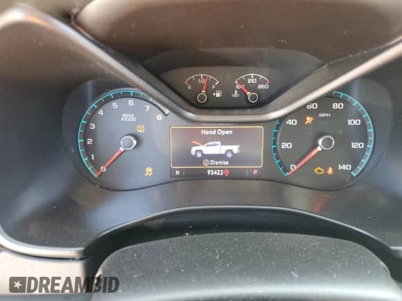 2020 Chevrolet Colorado 2WD LT with VIN 1GCGSCEA7L1104009, listed as a Copart auction lot 63877245 with 93,422 mi miles and Salvage title. Bid and sale history available at DreamBid. Image 9.