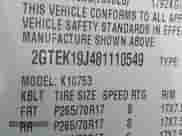 2008 GMC Sierra 1500 SLE1 с VIN 2GTEK19J481110549, выставлен на аукционе IAAI как лот 41664091 с пробегом 136 430 миль миль и . История ставок и продаж доступна на DreamBid. Изображение 9.
