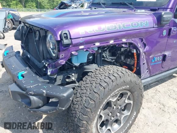 2023 Jeep Wrangler Rubicon with VIN 1C4JJXR6XPW614238, listed as a IAAI auction lot 42102777 with 27,843 mi miles and . Bid and sale history available at DreamBid. Image 6.