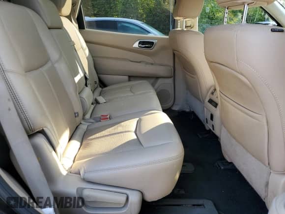 2017 Nissan Pathfinder Platinum with VIN 5N1DR2MM2HC606888, listed as a Copart auction lot 80041345 with 142,071 mi miles and Salvage title. Bid and sale history available at DreamBid. Image 11.