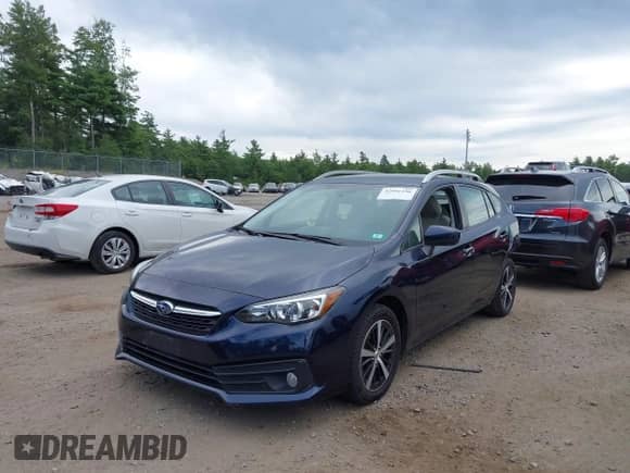 2021 Subaru Impreza Premium with VIN 4S3GTAV6XM3713470, listed as a IAAI auction lot 42991256 with 62,733 mi miles and . Bid and sale history available at DreamBid. Image 2.