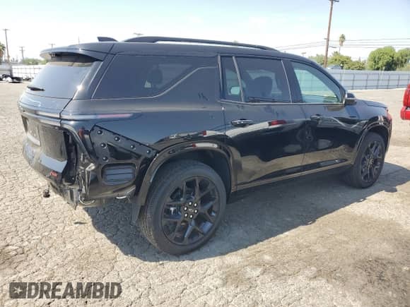 2025 Chevrolet Traverse FWD RS z VIN 1GNERLRS1SJ218342, wystawiony jako Copart lot #60824205 z przebiegiem 452 mil mil oraz Szkoda całkowita • Salvage title. Historia ofert i sprzedaży dostępna na DreamBid. Obrazek 3.