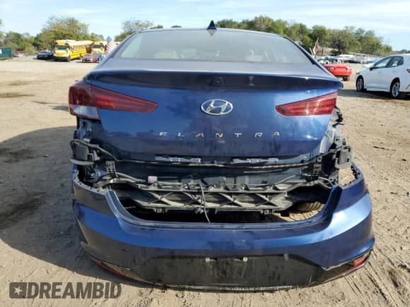 2020 Hyundai Elantra SEL with VIN 5NPD84LF9LH562388, listed as a Copart auction lot 85141395 with 90,111 mi miles and Salvage title. Bid and sale history available at DreamBid. Image 6.
