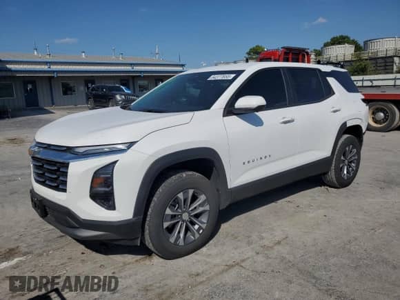2025 Chevrolet Equinox FWD LT с VIN 3GNAXHEG5SL166127, выставлен на аукционе Copart как лот 84377855 с пробегом 6 571 миль миль и Списание • Salvage title. История ставок и продаж доступна на DreamBid. Изображение 1.