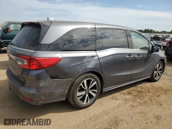 2018 Honda Odyssey Elite with VIN 5FNRL6H9XJB021929, listed as a Copart auction lot 80093155 with 180,582 mi miles and Salvage title. Bid and sale history available at DreamBid. Image 3.