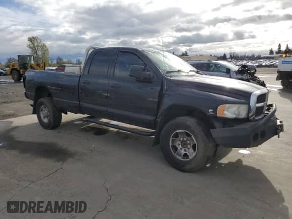 2004 Dodge 2500 SLT with VIN 3D7KU28C14G198926, listed as a Copart auction lot 50646465 with 296,991 mi miles and Salvage title. Bid and sale history available at DreamBid. Image 4.