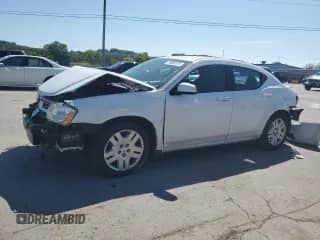 2012 Dodge Avenger SE с VIN 1C3CDZABXCN110166, выставлен на аукционе Copart как лот 71556375 с пробегом Не указан миль и Списание • Salvage title. История ставок и продаж доступна на DreamBid. Изображение 1.