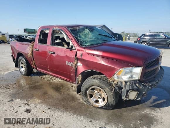2016 Ram 1500 Express with VIN 1C6RR7FT5GS336935, listed as a Copart auction lot 84621415 with 217,257 mi miles and Salvage title. Bid and sale history available at DreamBid. Image 4.