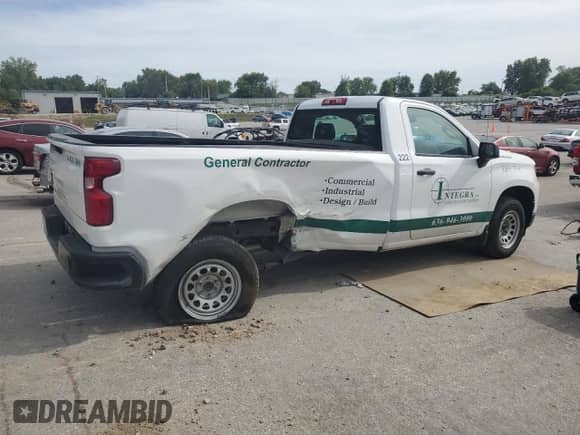 2022 Chevrolet Silverado 1500 Work Truck with VIN 3GCNAAEKXNG526402, listed as a Copart auction lot 70541555 with 77,343 mi miles and Salvage title. Bid and sale history available at DreamBid. Image 3.