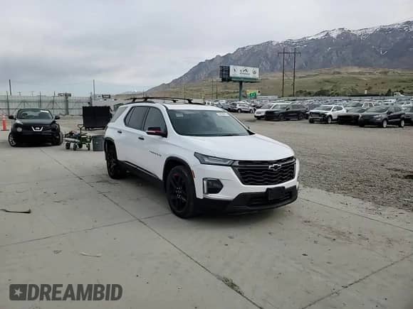 2022 Chevrolet Traverse Premier with VIN 1GNEVKKW7NJ147980, listed as a Copart auction lot 54220875 with 38,503 mi miles and Non repairable. Bid and sale history available at DreamBid. Image 14.