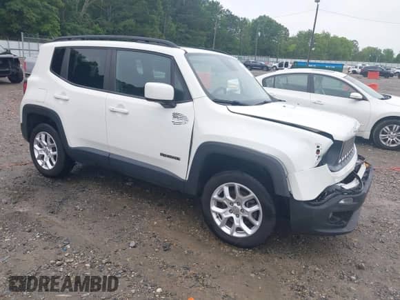 2017 Jeep Renegade Altitude with VIN ZACCJBBB1HPG08197, listed as a IAAI auction lot 42346088 with 76,552 mi miles and . Bid and sale history available at DreamBid. Image 1.