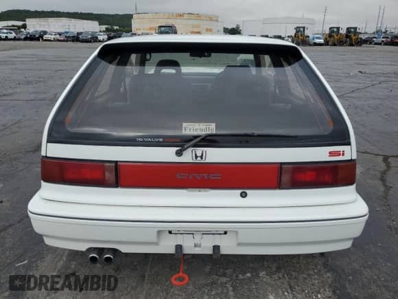 1990 Honda Civic with VIN EF31208927, listed as a Copart auction lot 72261124 with 146,185 mi miles and Salvage title. Bid and sale history available at DreamBid. Image 6.