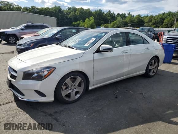 2017 Mercedes-Benz CLA 250 with VIN WDDSJ4GB0HN424299, listed as a Copart auction lot 64663125 with 80,266 mi miles and Salvage title. Bid and sale history available at DreamBid. Image 1.