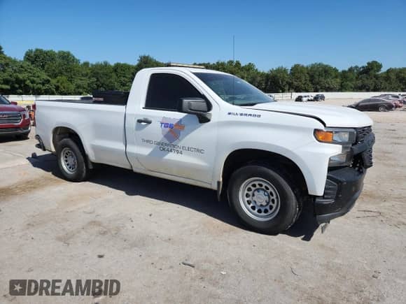 2021 Chevrolet Silverado 1500 Work Truck with VIN 3GCNWAEHXMG168044, listed as a Copart auction lot 66853065 with 117,828 mi miles and Salvage title. Bid and sale history available at DreamBid. Image 4.