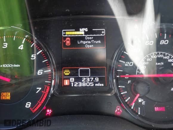 2018 Subaru WRX with VIN JF1VA1A60J9808427, listed as a IAAI auction lot 42847070 with 123,805 mi miles and . Bid and sale history available at DreamBid. Image 15.