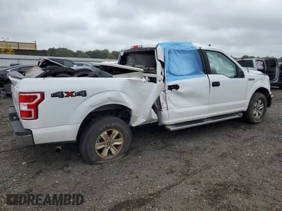 2020 Ford F-150 XL with VIN 1FTFW1E45LFB56417, listed as a Copart auction lot 70406085 with 93,230 mi miles and Salvage title. Bid and sale history available at DreamBid. Image 3.