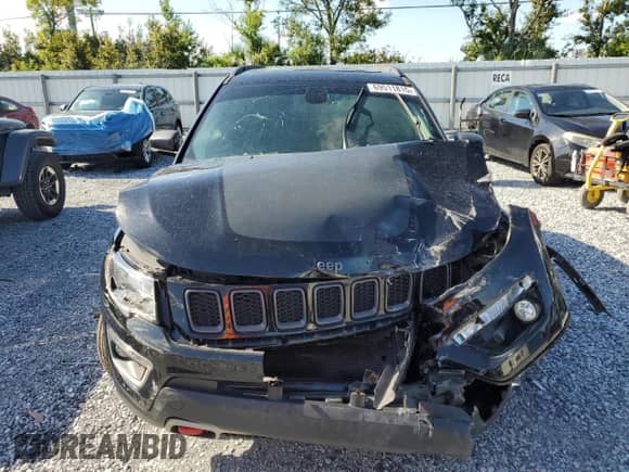 2017 Jeep Compass Trailhawk with VIN 3C4NJDDBXHT607219, listed as a Copart auction lot 69511815 with Not provided miles and Salvage title. Bid and sale history available at DreamBid. Image 5.