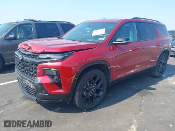 2025 Chevrolet Traverse FWD RS with VIN 1GNERLRS8SJ185811, listed as a IAAI auction lot 43005175 with 15,117 mi miles and . Bid and sale history available at DreamBid. Image 2.