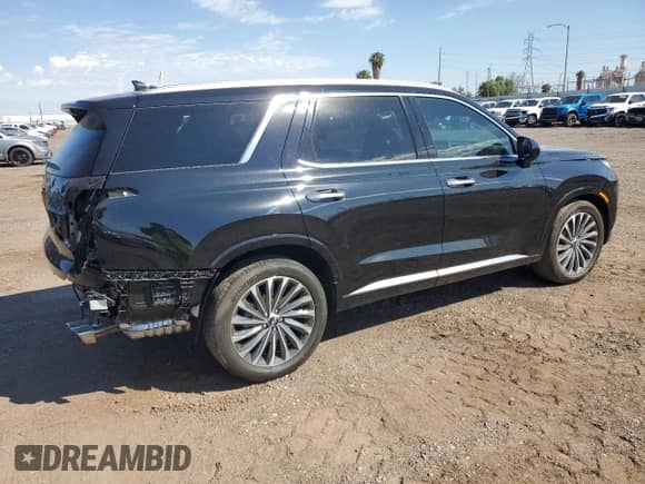 2024 Hyundai Palisade Calligraphy с VIN KM8R74GE0RU799243, выставлен на аукционе Copart как лот 81149175 с пробегом 8 855 миль миль и Списание • Salvage title. История ставок и продаж доступна на DreamBid. Изображение 3.