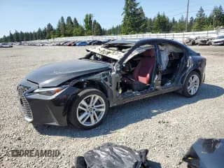 2022 Lexus IS 300 z VIN JTHC81F20N5047879, wystawiony jako Copart lot #56823485 z przebiegiem 22 398 mil mil oraz Szkoda całkowita • Salvage title. Historia ofert i sprzedaży dostępna na DreamBid. Obrazek 1.