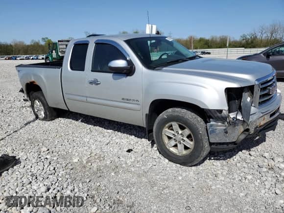 2012 GMC Sierra 1500 SLE with VIN 1GTR2VE70CZ263514, listed as a Copart auction lot 54329035 with 160,031 mi miles and Salvage title. Bid and sale history available at DreamBid. Image 4.