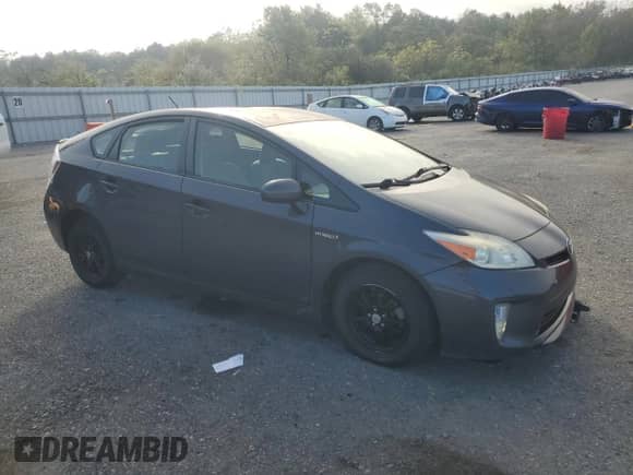2012 Toyota Prius One with VIN JTDKN3DU8C1544947, listed as a Copart auction lot 85119375 with 212,740 mi miles and Salvage title. Bid and sale history available at DreamBid. Image 4.