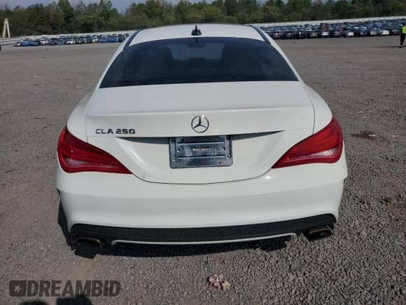 2016 Mercedes-Benz CLA 250 with VIN WDDSJ4GB1GN336540, listed as a Copart auction lot 81517235 with 95,708 mi miles and Salvage title. Bid and sale history available at DreamBid. Image 6.