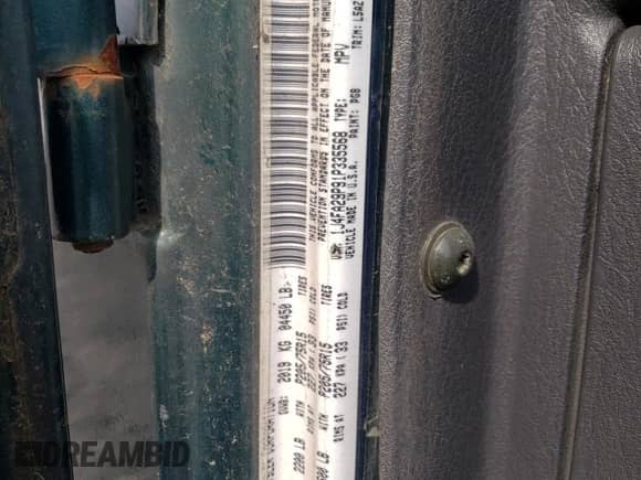 2001 Jeep Wrangler SE with VIN 1J4FA29P91P335568, listed as a Copart auction lot 68877805 with Not provided miles and Clean title. Bid and sale history available at DreamBid. Image 12.