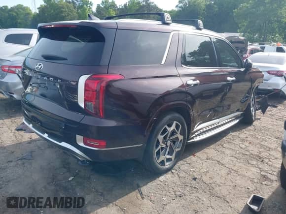 2021 Hyundai Palisade Calligraphy z VIN KM8R74HE0MU276053, wystawiony jako IAAI lot #42217403 z przebiegiem 97 759 mil mil oraz . Historia ofert i sprzedaży dostępna na DreamBid. Obrazek 4.