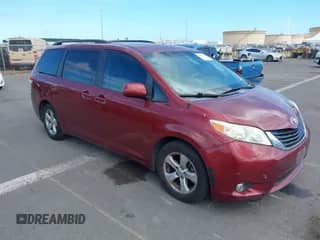 2013 Toyota Sienna LE AAS with VIN 5TDKK3DC7DS363469, listed as a IAAI auction lot 43087882 with 161,514 mi miles and . Bid and sale history available at DreamBid. Image 1.