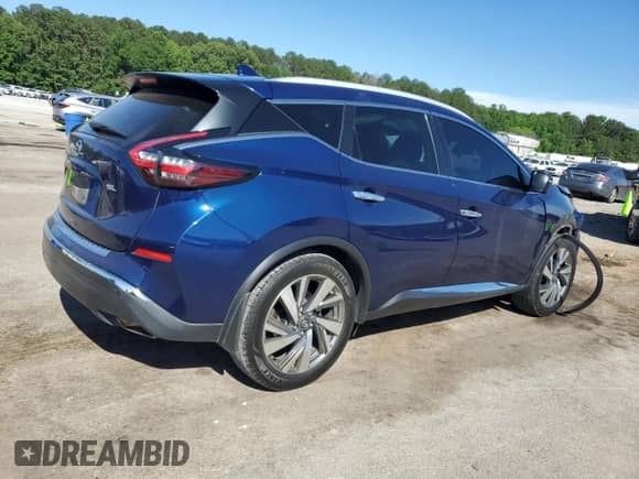 2020 Nissan Murano SL with VIN 5N1AZ2CJ6LN168285, listed as a Copart auction lot 58163215 with 95,639 mi miles and Salvage title. Bid and sale history available at DreamBid. Image 3.