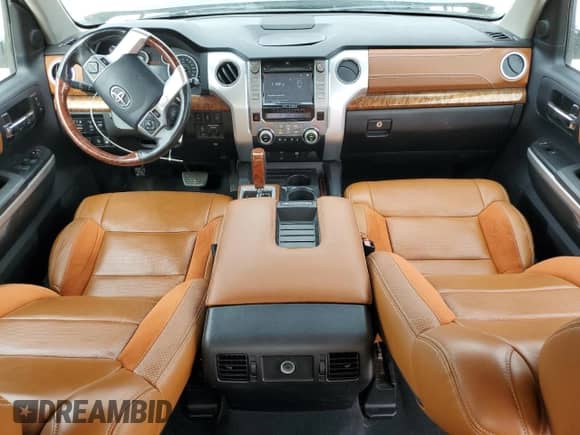 2016 Toyota Tundra Platinum with VIN 5TFGW5F1XGX202792, listed as a Copart auction lot 88989585 with 59,422 mi miles and Salvage title. Bid and sale history available at DreamBid. Image 8.