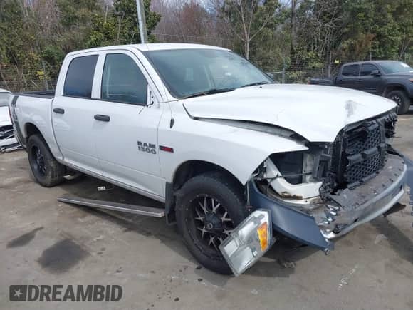 2016 Ram 1500 Tradesman with VIN 1C6RR7KM5GS146843, listed as a IAAI auction lot 41689249 with 181,140 mi miles and . Bid and sale history available at DreamBid. Image 1.