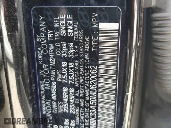 2021 Hyundai Kona Limited с VIN KM8K33A50MU620062, выставлен на аукционе Copart как лот 69649855 с пробегом 115 520 миль миль и Списание • Salvage title. История ставок и продаж доступна на DreamBid. Изображение 13.