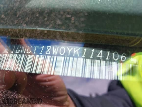 2000 Chevrolet Blazer LS с VIN 1GNCT18W0YK114106, выставлен на аукционе IAAI как лот 41828144 с пробегом 218 185 миль миль и . История ставок и продаж доступна на DreamBid. Изображение 9.