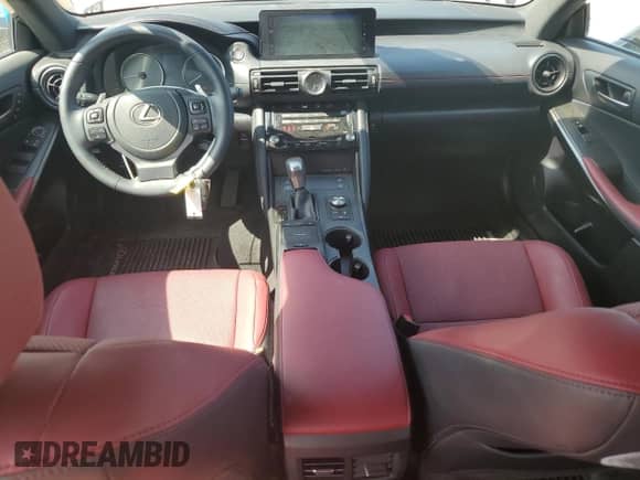 2023 Lexus IS 300 with VIN JTHD81F27P5050608, listed as a Copart auction lot 61257405 with 26,648 mi miles and Salvage title. Bid and sale history available at DreamBid. Image 8.