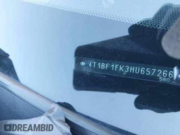 2017 Toyota Camry XSE с VIN 4T1BF1FK3HU657266, выставлен на аукционе IAAI как лот 43399112 с пробегом 176 892 миль миль и . История ставок и продаж доступна на DreamBid. Изображение 17.