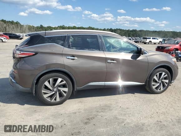 2015 Nissan Murano SL with VIN 5N1AZ2MG4FN213134, listed as a Copart auction lot 71134135 with 101,999 mi miles and Salvage title. Bid and sale history available at DreamBid. Image 3.