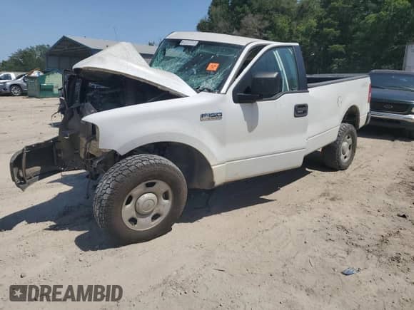 2005 Ford F-150 XL with VIN 1FTRF14565NC06306, listed as a Copart auction lot 57240975 with Not provided miles and Non repairable. Bid and sale history available at DreamBid. Image 1.