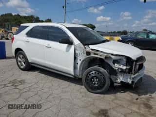 2017 Chevrolet Equinox LS with VIN 2GNALBEK8H1539961, listed as a Copart auction lot 70951585 with 50,025 mi miles and Salvage title. Bid and sale history available at DreamBid. Image 4.
