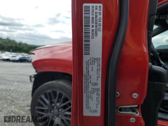 2022 Jeep Compass Limited with VIN 3C4NJDCB7NT234251, listed as a Copart auction lot 66710295 with 36,677 mi miles and Salvage title. Bid and sale history available at DreamBid. Image 14.