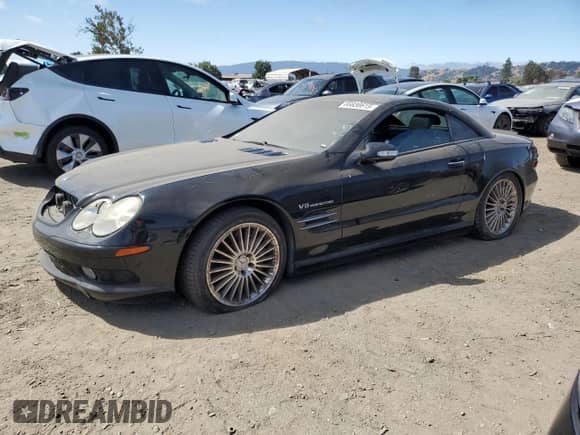 2003 Mercedes-Benz SL 55/63 AMG with VIN WDBSK74F63F041274, listed as a Copart auction lot 66630615 with Not provided miles and Salvage title. Bid and sale history available at DreamBid. Image 1.